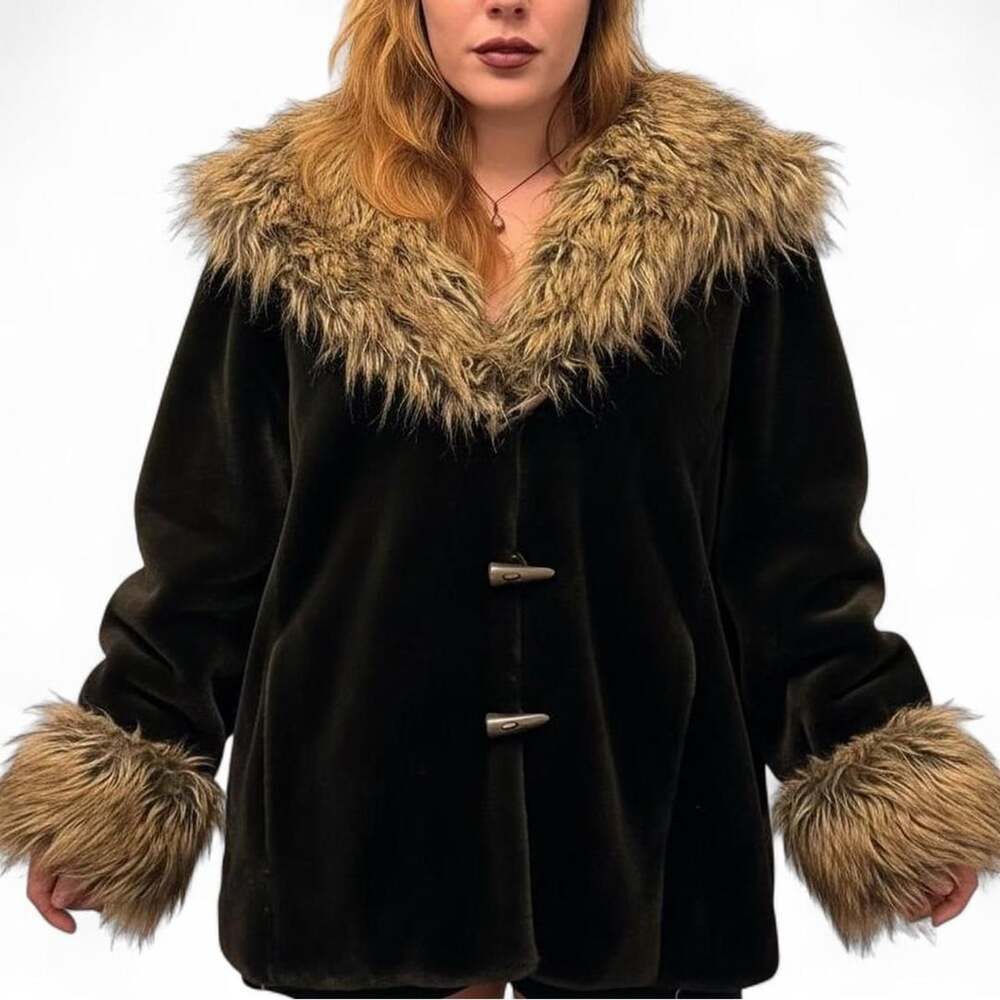 Terry Lewis Classic Luxuries Faux Fur Trim Winter Coat